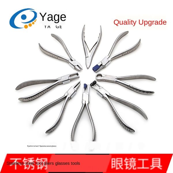 

ndlyc tool repair combination set glasses glassestool glassesnose support adjustment pliers glasses repair pliers double rubber plug disass, Blue