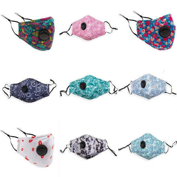 

fashion cartoon masks washable 3d printed designer cotton mouth masks pm2.5 dustproof and smong face mask protective mask#611, Black