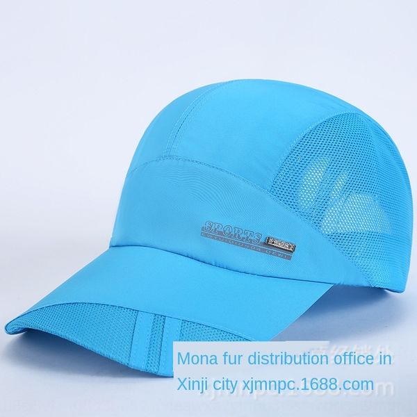 

xd26r 8727 new quick-drying outdoor men's and women's sunscreen sports hat summer and autumn baseball cap bicycle baseball cap lei, Blue;gray