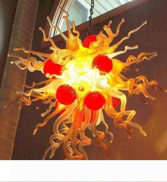 

european type hand blown glass chandelier modern led lamp high ceiling lamps villa art decorative hanging chain crystal chandelier