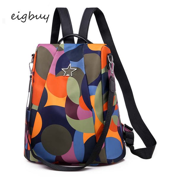 

women school backpack fashion designer student nylon zipper solid black fashion backpacks for teenage girls sac a dos bookbag