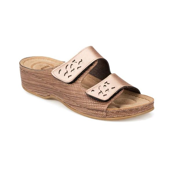 

flo 91.100820.z gold women 's slippers polaris 5 point, Black