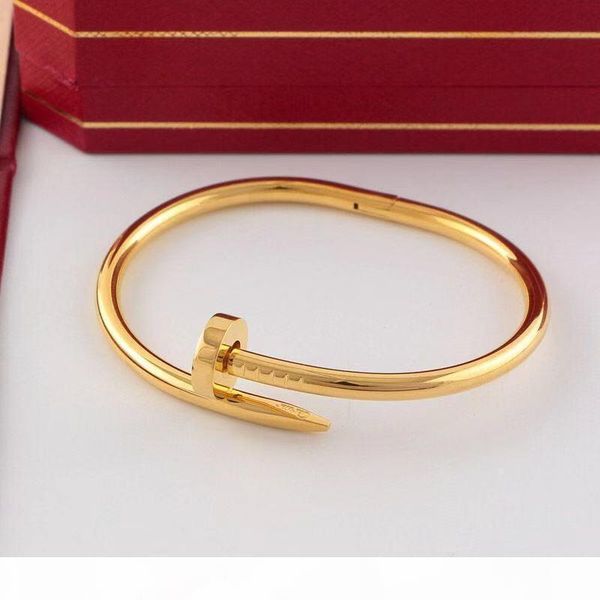 

s silver classic bracelet women jewelry designer diamond logo fashion titanium steel bracelet vacuum gold -plated never fade, Golden;silver