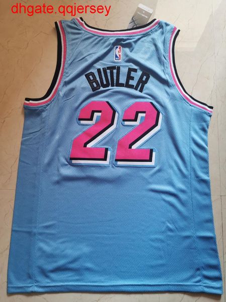 

горячая продажа 2020-20 мужчину джимми батлер # 22 bluebasketball джерси, Gray