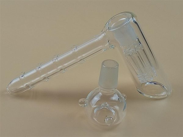 Bongs de água de vidro de mão Sete tipos de cachimbos de água 4 braços Perc Dab Rigs 14 juntas