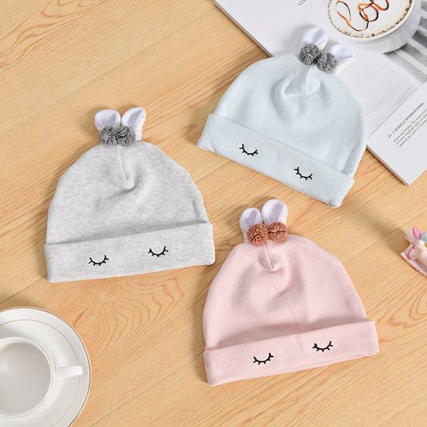 

newborn baby tire cap cotton boneless tire cap 0-3 months 6 newborn baby nurse door hat season children's hat, Blue;gray
