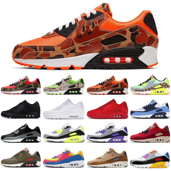 

nike air max airmax горячие 90 утка камуфляжные 90s мужчины женщины кроссовки тройной черный оранжевый зеленый unc мужские женские тренажёры