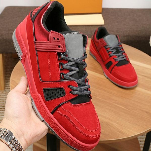 

drop ship trainer sneaker mens shoes chunky sneakers breathable vintage style footwears lace -up casual low men shoes fast deliv, Black