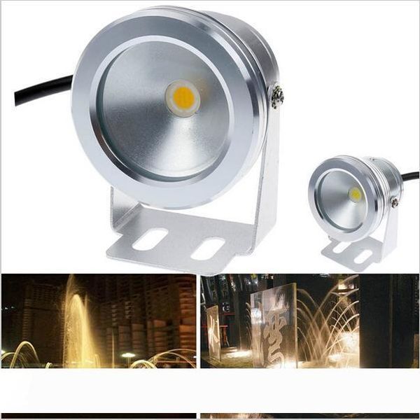 

10W COB led underwater lights swimming pool lights DC12V Cool Warm White IP68 Waterproof Foutain Pool Lamp Lighting fixture