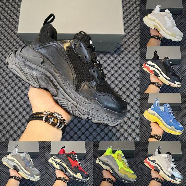 

dirty black sneakers triple s fashion luxury designer casual shoes make old platform trainers beat designer paris