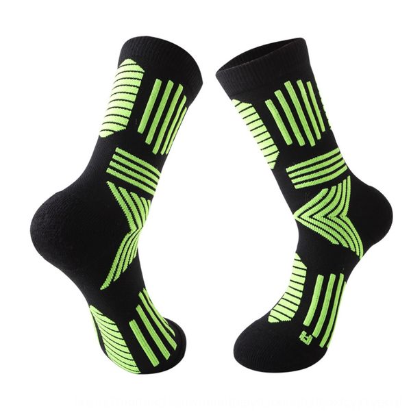 

trendy elite basketball outdoor sports medium medium thickened towel bottom middle tube socks elite outdoor sports socks, Black