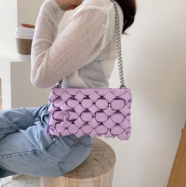 

lady handbag fashion lady small shoulder bags weaving temperament women summer bag cross body