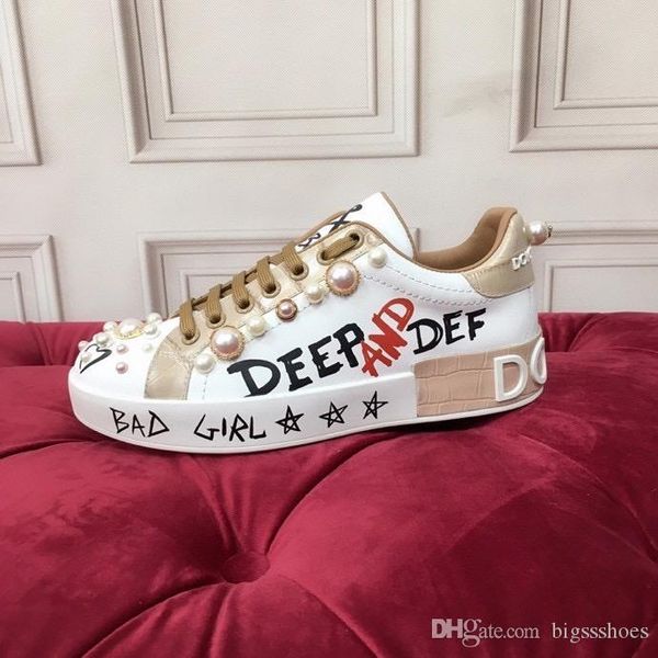 

new designer sneakers men womens flat casual shoes fashion white genuine leather luxury flower flat sports shoes, Black