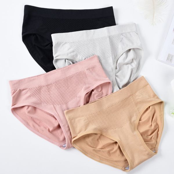 

women's panties menstrual period women underwear physiological pants health seamless briefs high waist warm female, Black;pink