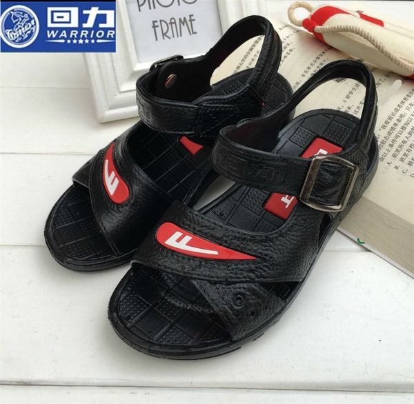 

q80my summer new plastic huili boys' students plastic shoes for middle and large children children's and sandals integrated sandal, Black;red