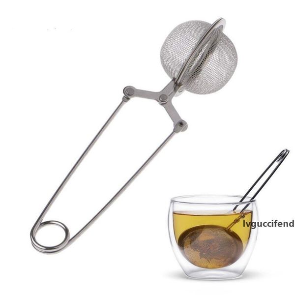 

tea infuser 304 stainless steel sphere mesh tea strainer coffee herb spice filter diffuser handle tea ball lx8025