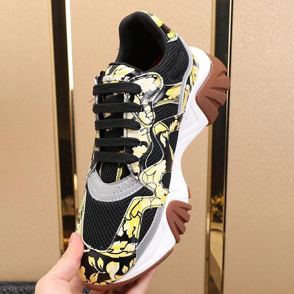 

squalo sneakers mens shoes with origin box new arrival fashion outdoor waking sports shoes lace -up plus size low luxury men shoes