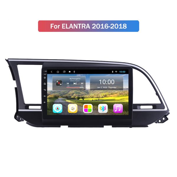 Doppio Din 9 Pollici di Navigazione Gps Per Auto Video Multimedia Stereo Lettore Dvd Touch Screen Android Radio per Hyundai ELANTRA 2016-2018