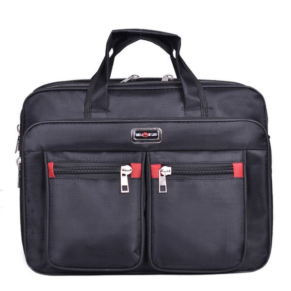 

business computer handbags portable zipper shoulder 15.6 inch lapbag men shoulder bag black waterproof men office briefcase