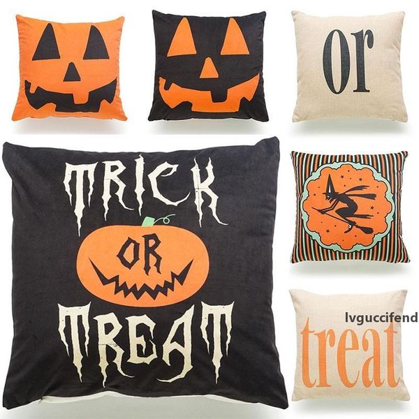 

halloween pumpkin pillow case christmas pillowcase letter pillow cover home sofa car bedroom decorative without core wx9-871