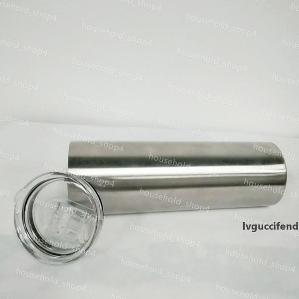 

dhl 30oz skinny tumblers wine tumbler 304 vacuum cup inside and outside selling silver stainless steel skinny water bottles