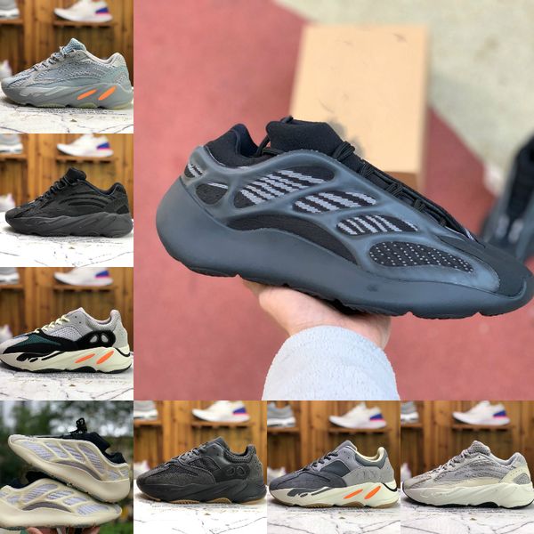 

sale 700 inertia running shoes vanta 700s v3 alvah azael 3m reflective kanye west v2 mist alien white men women runner trainer sneaker, Black