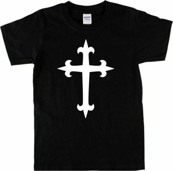 

Cruz Gotica 5 camiseta retro 70s crucifijo Wicca heavy metal designer best selling novelty