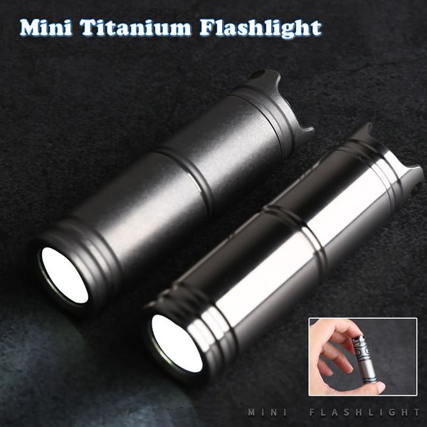 

flashlights torches mini titanium waterproof portable rechargeable cute pocket emergency led torch for outdoor camping hiking riding