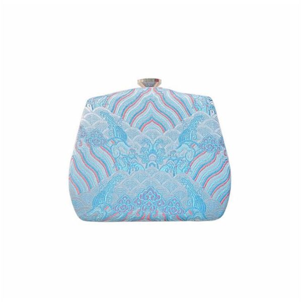 

aber 2020 new women embroidery evening clutch bags wedding banquet purse with chain ladies party dinner clutch wallets mn1581