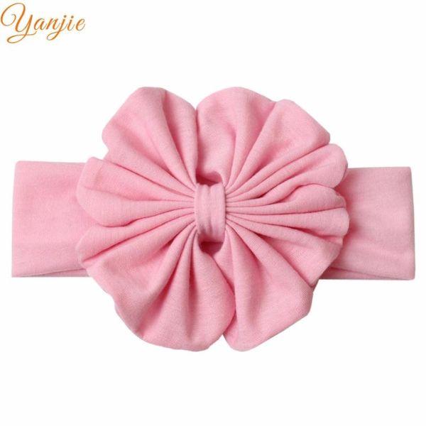 

hair accessories 2021 solid big messy bow cotton infantile elastic headbands jersey headwrap kids girl diy bandeau, Slivery;white