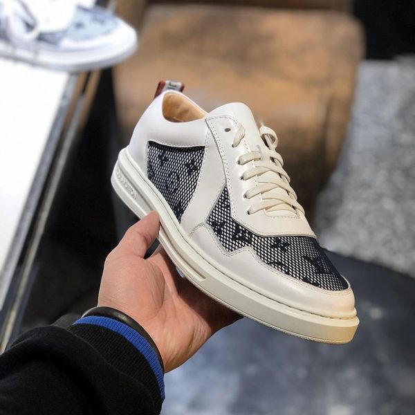

2020a luxury design mens fashion printed rubber bottom sneakers all-match breathable mens casual shoes mens banquet shoes size: 38-451, Black