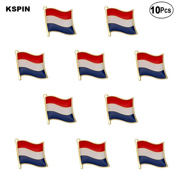 

netherlands flag lapel pin flag badge brooch pins badges, Gray