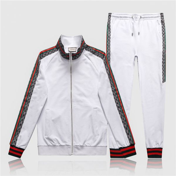 

designers tracksuit men high neck sweat suits autumn brand mens tracksuits jogger suits jacket + pants sets leisure women's sports suit, Gray