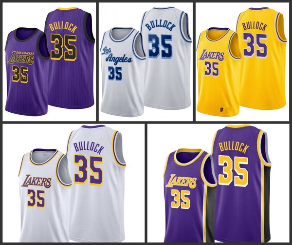 

Los Angeles Lakers Reggie Bullock Men City Basketball Jersey