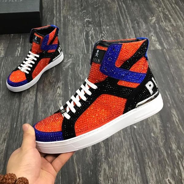 

mens sports shoes casual style leather sneakers footwear platform chaussures pour hommes 2019 winter breathable money beast hi -sneaker