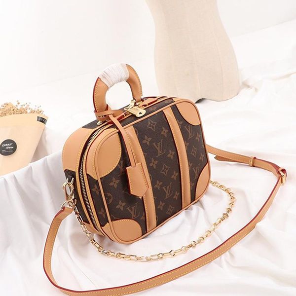 

new arrival womens bag leather crossbody handbags designer luxury zipper handle tote chain fashion lady shoulder bags sale fast delivery