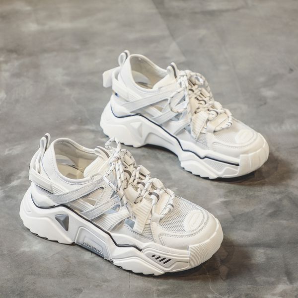 

new fashion lady sneaker leather casual shoes for women flat women shoes lace-up lady pu cement mujer footwear, Black