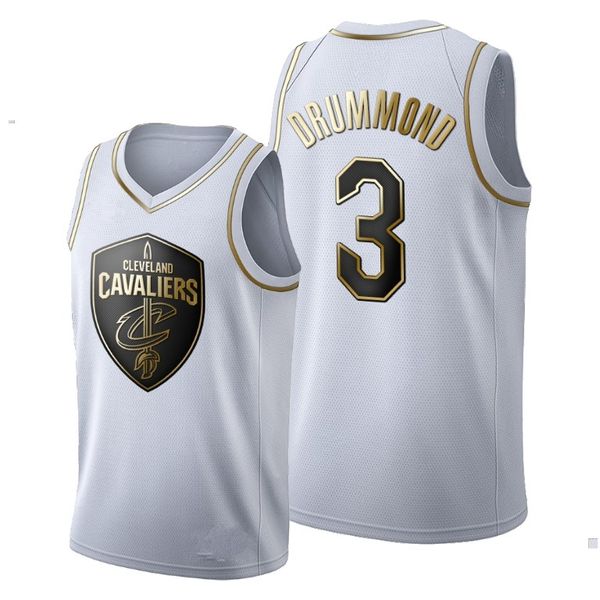 

Cleveland Cavaliers Andre Drummond Men Golden NBA Edition White Basketball Jersey