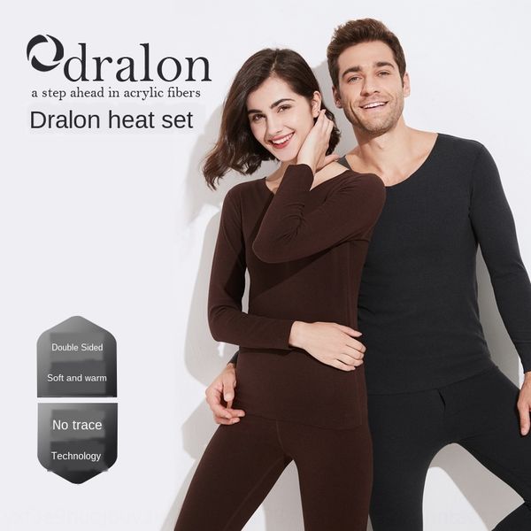 

toz6v мужские зимние немецкий бархат термобелье набор keep теплый футболка с теплой бесшовные длинным рукавом v-образным вырезом футболки сп, Black;white