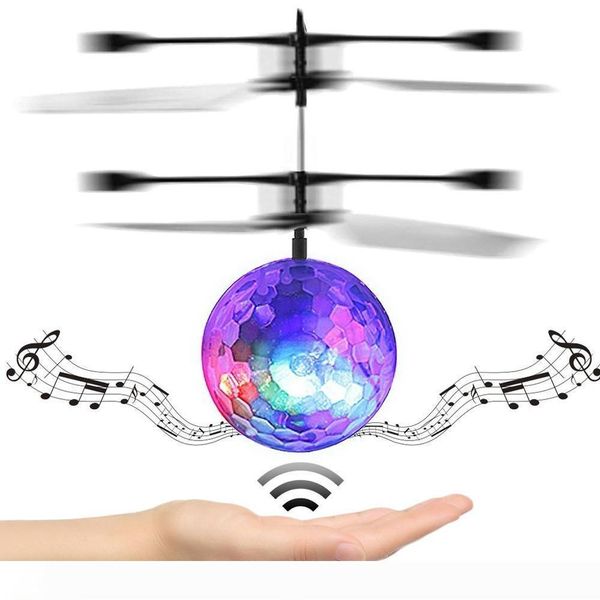 

rc flying ball luminous kid's flight balls electronic infrared induction aircraft remote control toys led light mini helicopter childre
