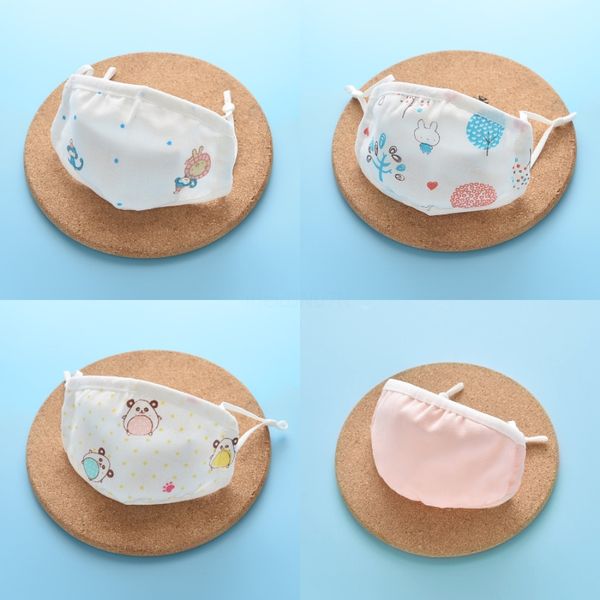 

5pcs cute print black facemask cotton outdoor facemask set face maskswashable and reusable face-mask-washable droppshiping #723