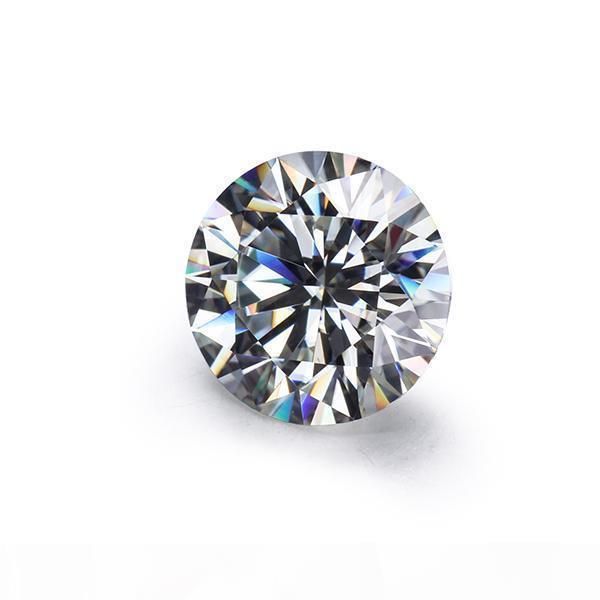 

e sales loose moissanites stone ij color round 6 .0mm brilliant cut moissanites syntheti diamonds stone high quality, Black