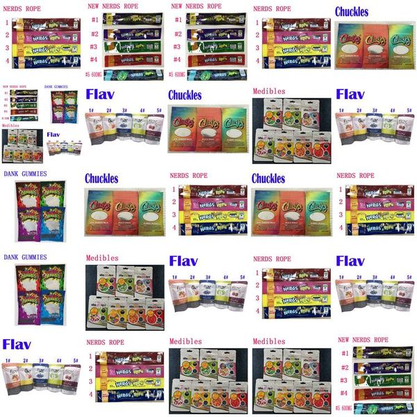 

2020 empty medicated nerds rope packing bags 4 styles option polyester foil food package nerdsrope gummy candy bag smell proof from yaizl