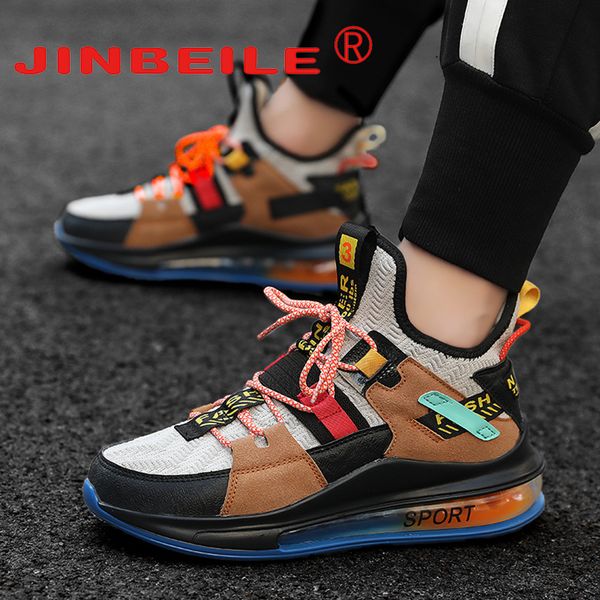 

man shoes roman 2020 spring autumn high elasticity men chunky sneakers fashion men's casual shoes foot wear for men plus size 45