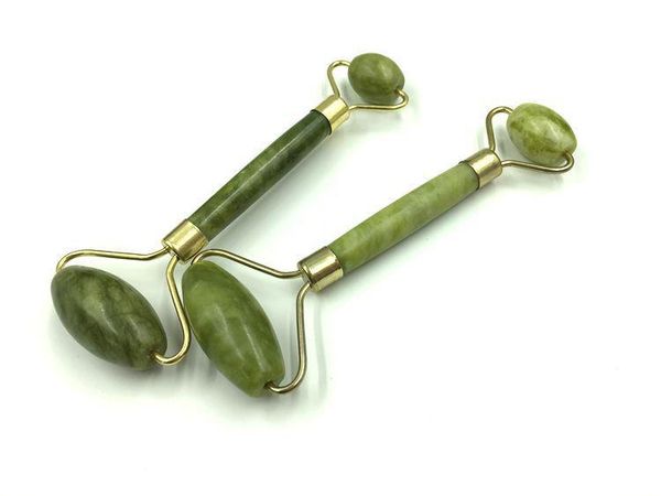 

facial massage jade roller double head massage face neck massager natural jade beauty health tools prevent wrinkles massage aks