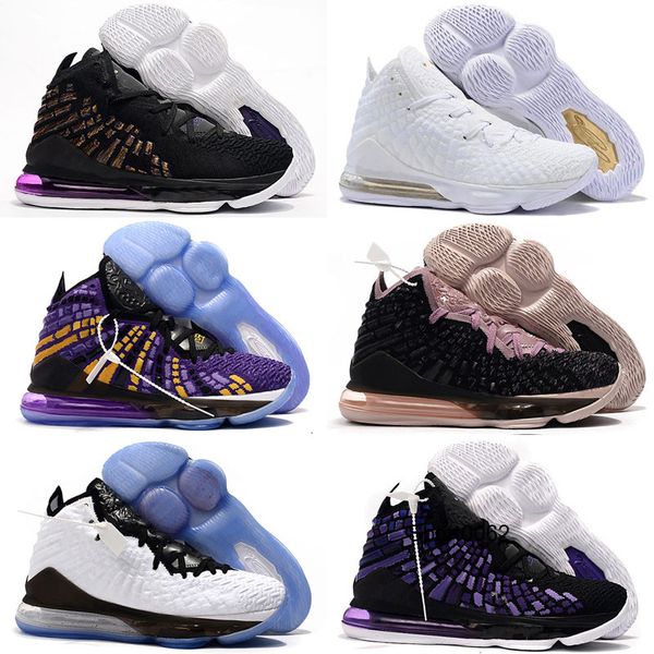 

2020 new lebron 17 mens kids basketball shoes black white future university red purple navy men breathable trainer athletic sports sneakers