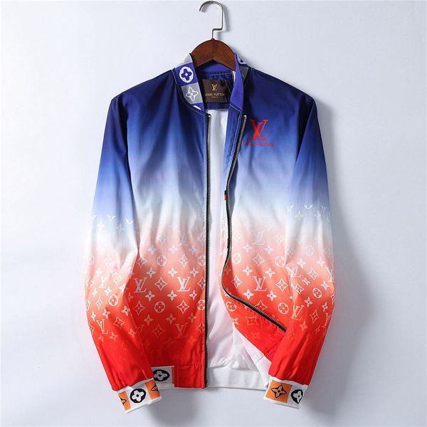 

men bomber jackets fashion rainbow color winter outerwear coats designers windbreaker mens v-neck slim zipper jacket chaqueta hombre, Black;brown