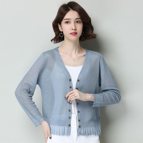 

lgiih вязаной кофта летом тонкий лед шелка вязаного лето защиты от солнца женской жилета короткого пальто рубашка жилет рубашка полого небол, White;black