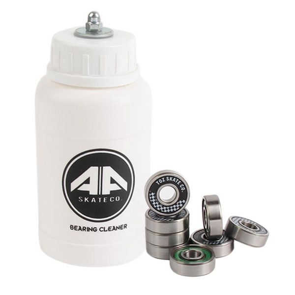 

8 pieces skate roller inline scooter hockey shoes bearings with bearing cleaning bottle - durable portable accessories