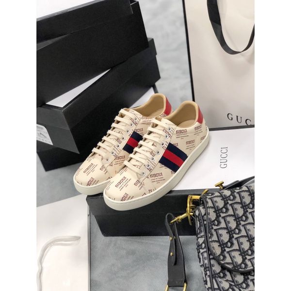 

size 35-45, with original box, low-flat-bottomed ace embroidered sneakers, r brand casual sneakers, stylish flat-bottomed com